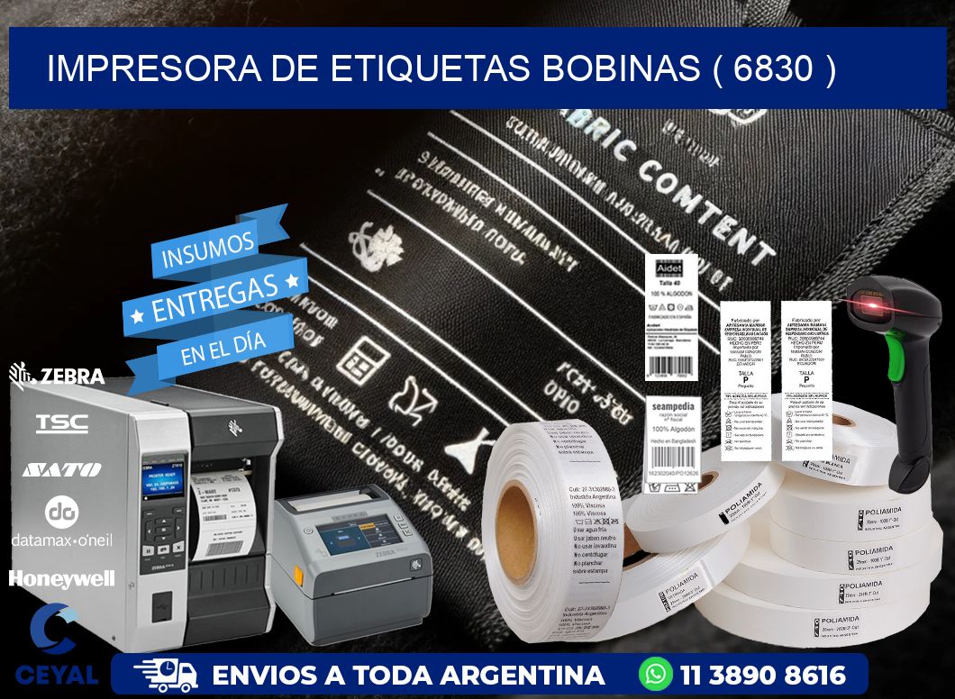 impresora de etiquetas bobinas ( 6830 )