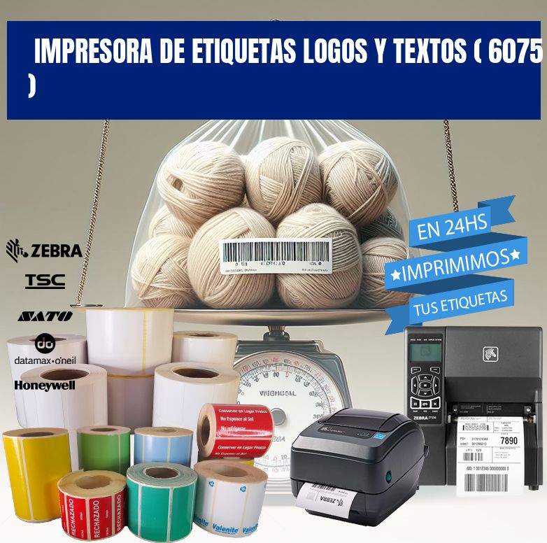 impresora de etiquetas logos y textos ( 6075 )