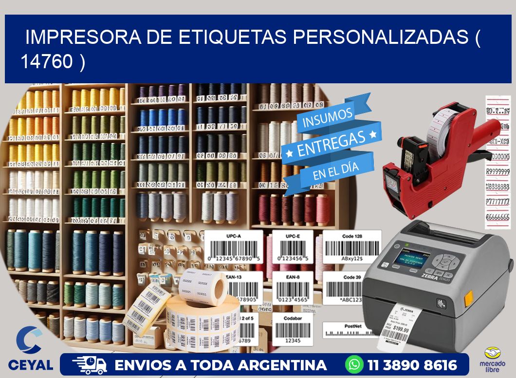 impresora de etiquetas personalizadas ( 14760 )