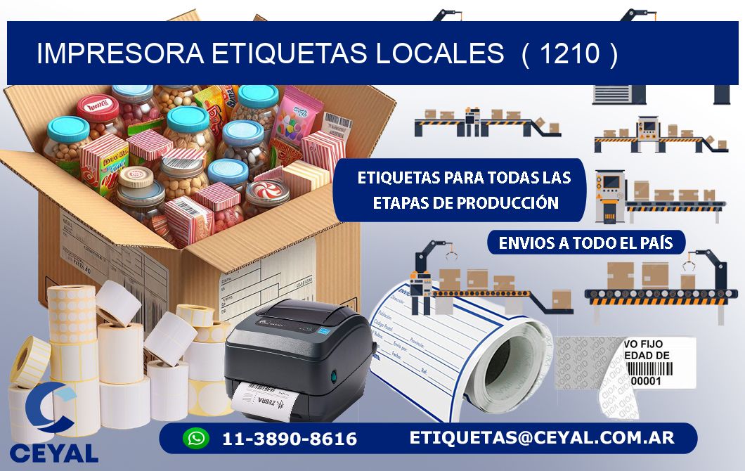 impresora etiquetas locales  ( 1210 )