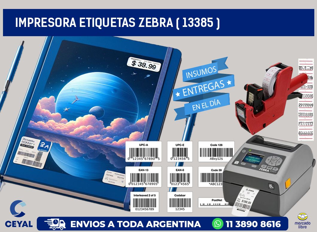 impresora etiquetas zebra ( 13385 )