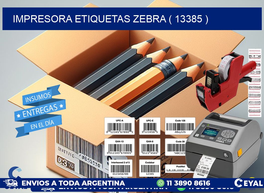 impresora etiquetas zebra ( 13385 )