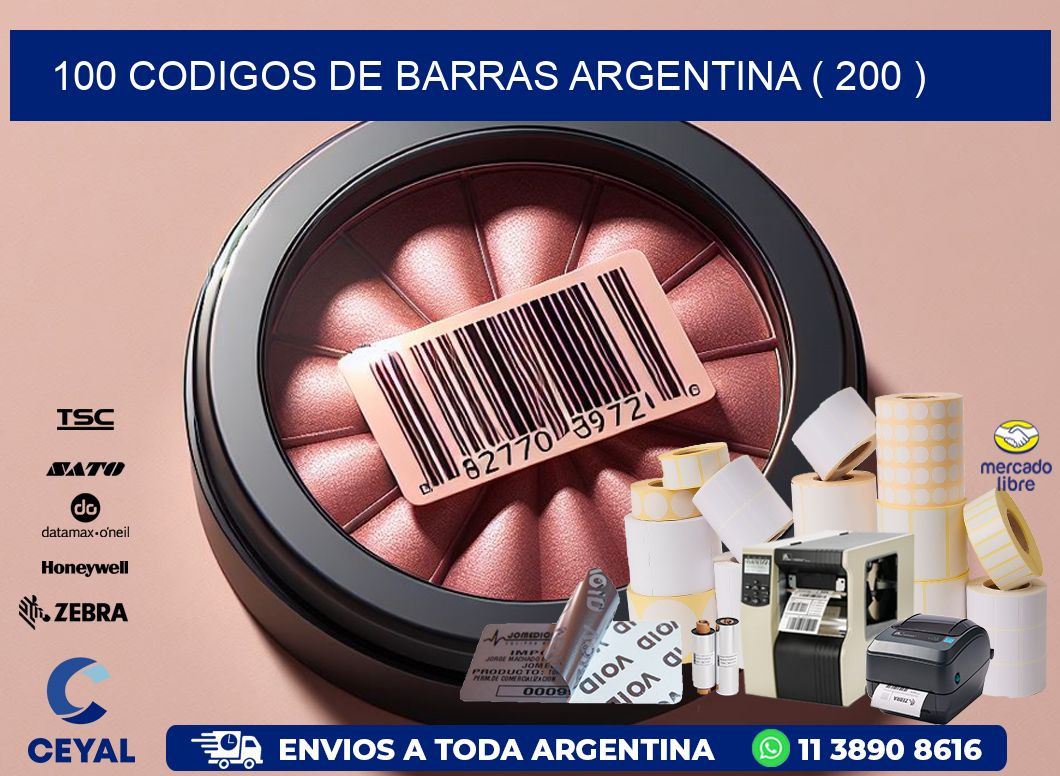 100 codigos de barras argentina ( 200 )