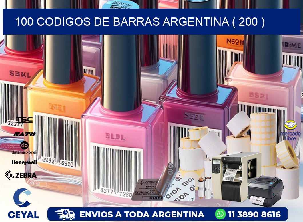 100 codigos de barras argentina ( 200 )