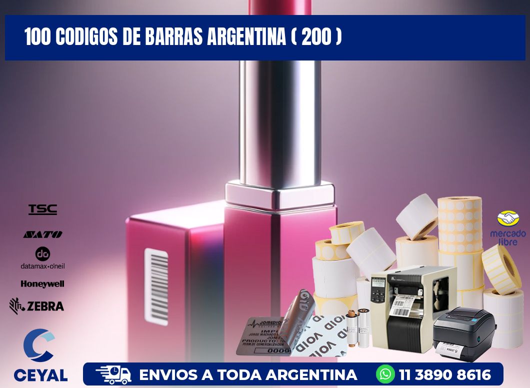 100 codigos de barras argentina ( 200 )