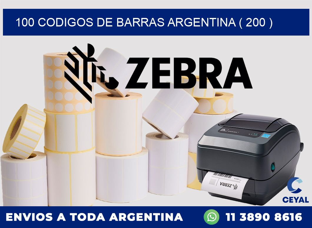 100 codigos de barras argentina ( 200 )