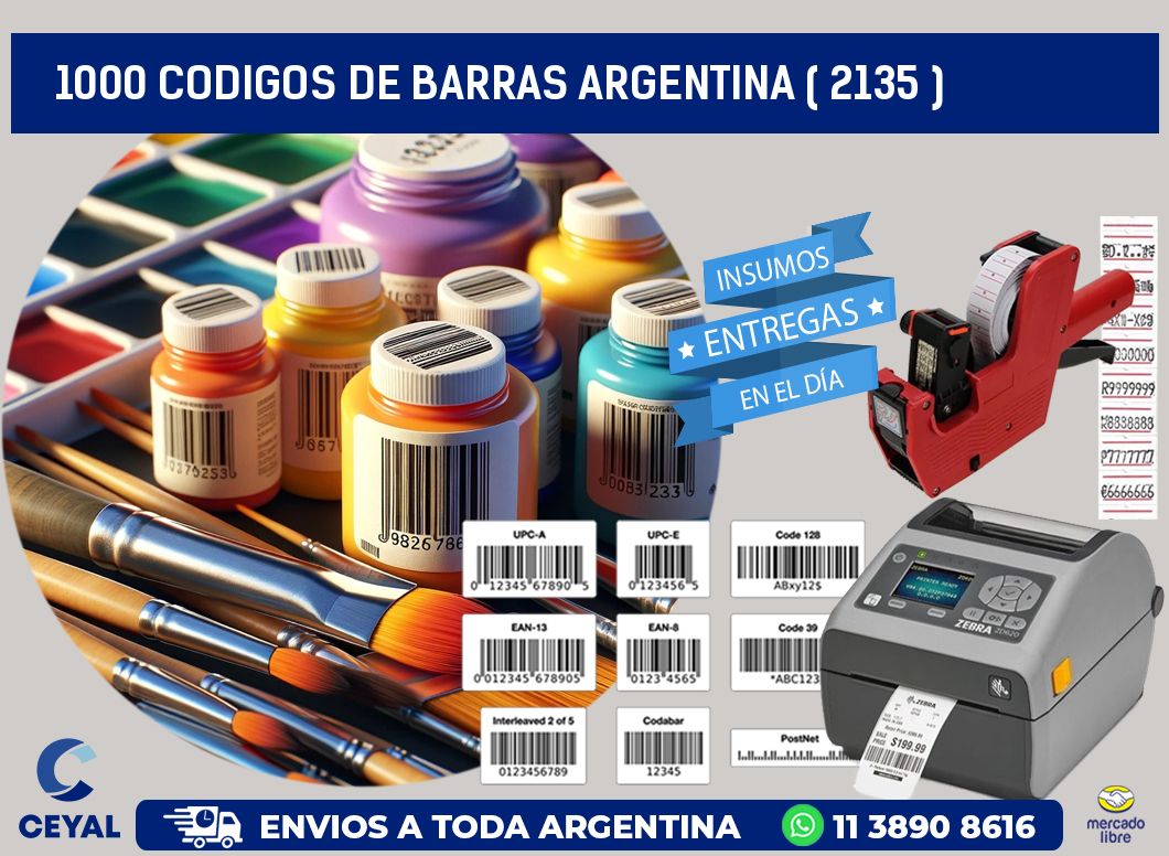 1000 codigos de barras argentina ( 2135 )