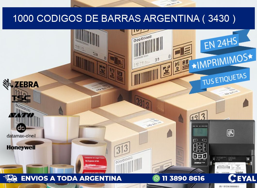 1000 codigos de barras argentina ( 3430 )