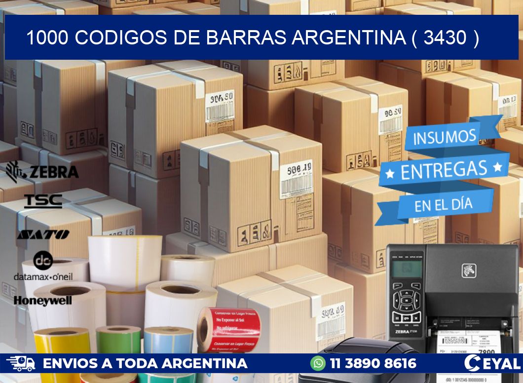 1000 codigos de barras argentina ( 3430 )