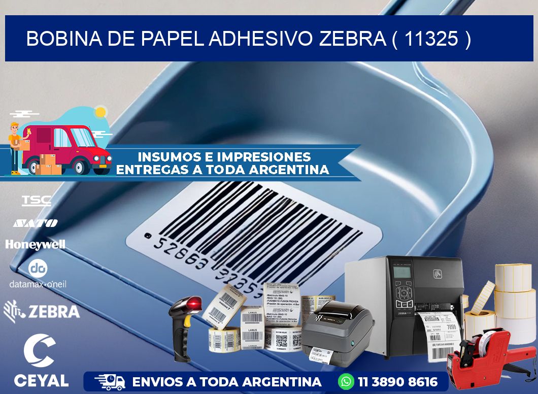 BOBINA DE PAPEL ADHESIVO ZEBRA ( 11325 )