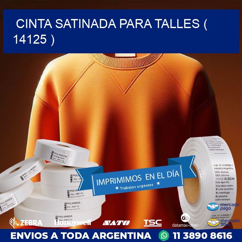 CINTA SATINADA PARA TALLES ( 14125 )