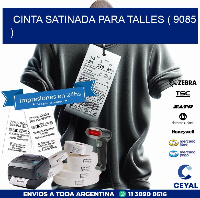 CINTA SATINADA PARA TALLES ( 9085 )