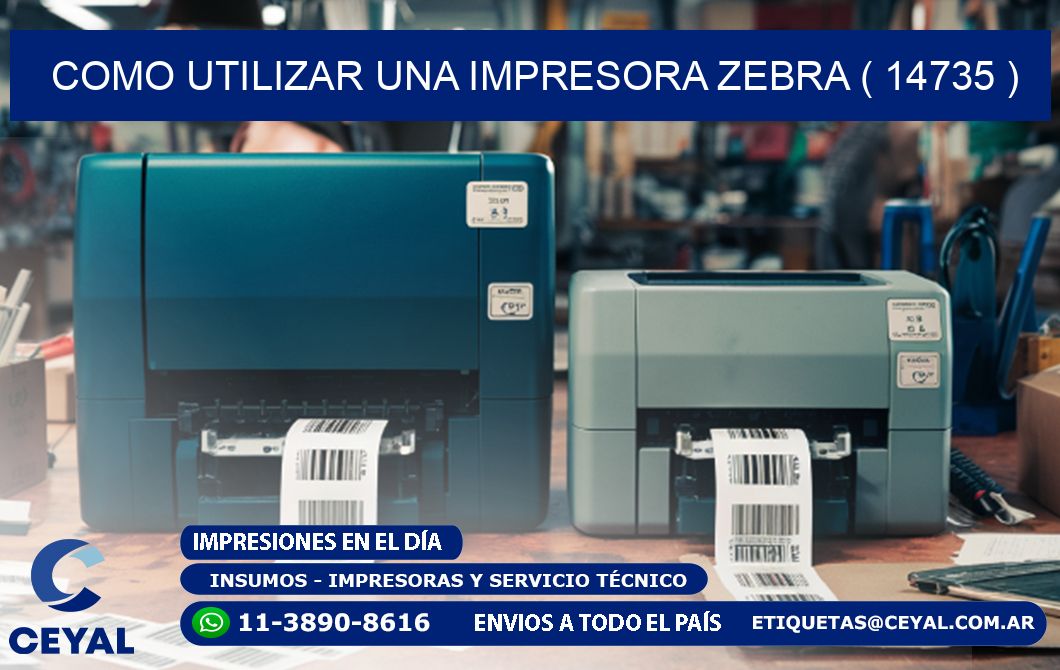 COMO UTILIZAR UNA IMPRESORA ZEBRA ( 14735 )