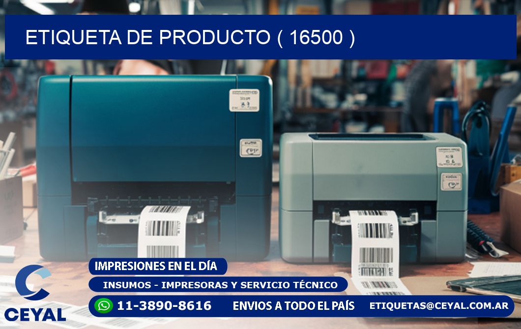 ETIQUETA DE PRODUCTO ( 16500 )
