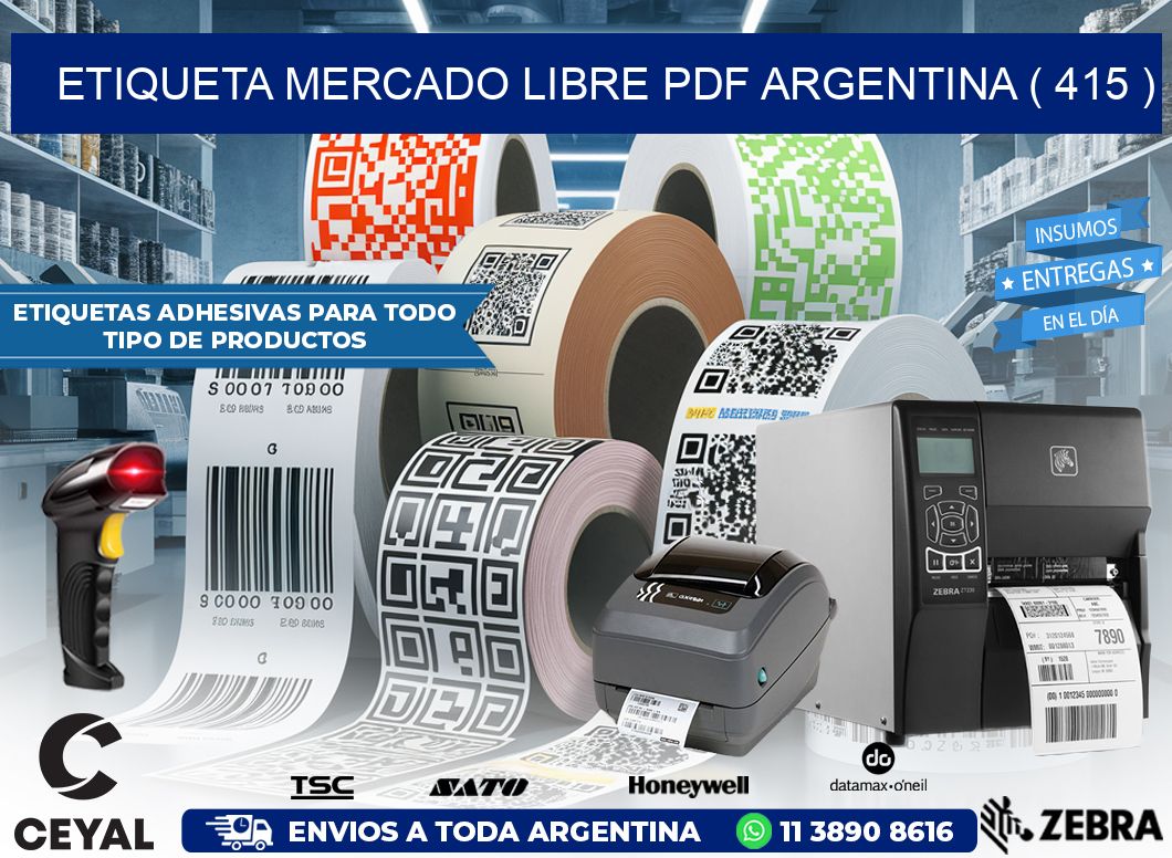 ETIQUETA MERCADO LIBRE PDF ARGENTINA ( 415 )