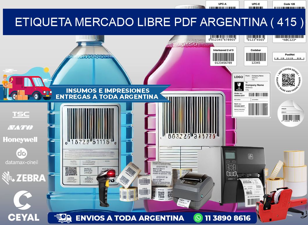 ETIQUETA MERCADO LIBRE PDF ARGENTINA ( 415 )