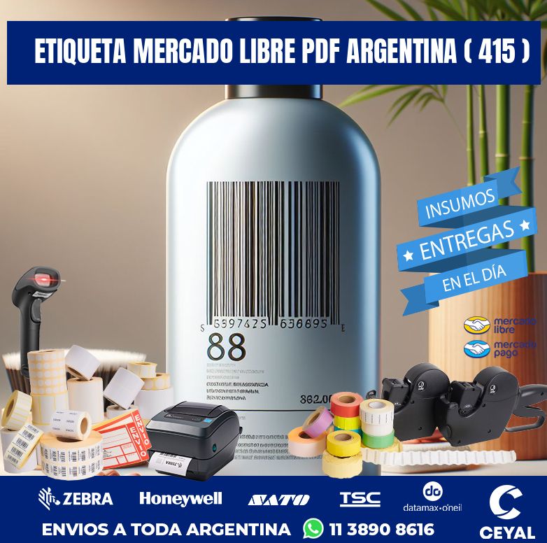 ETIQUETA MERCADO LIBRE PDF ARGENTINA ( 415 )
