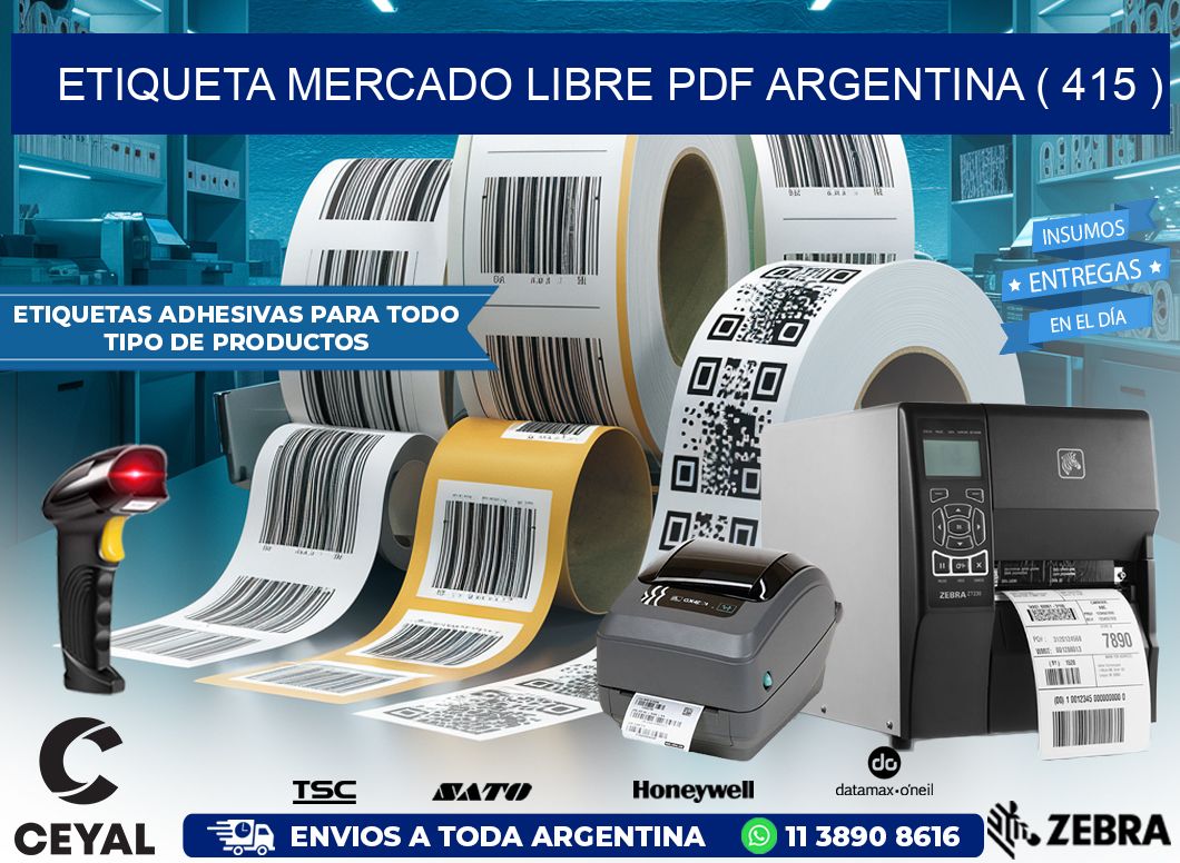 ETIQUETA MERCADO LIBRE PDF ARGENTINA ( 415 )