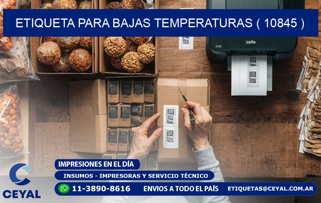 ETIQUETA PARA BAJAS TEMPERATURAS ( 10845 )