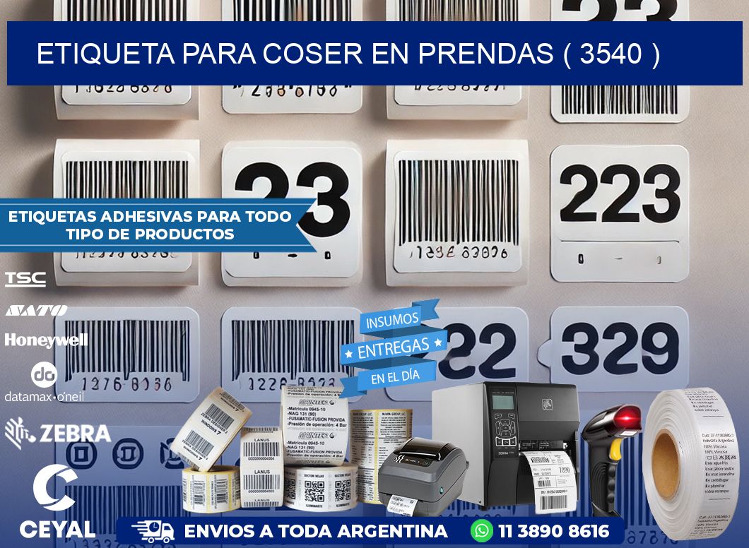 ETIQUETA PARA COSER EN PRENDAS ( 3540 )