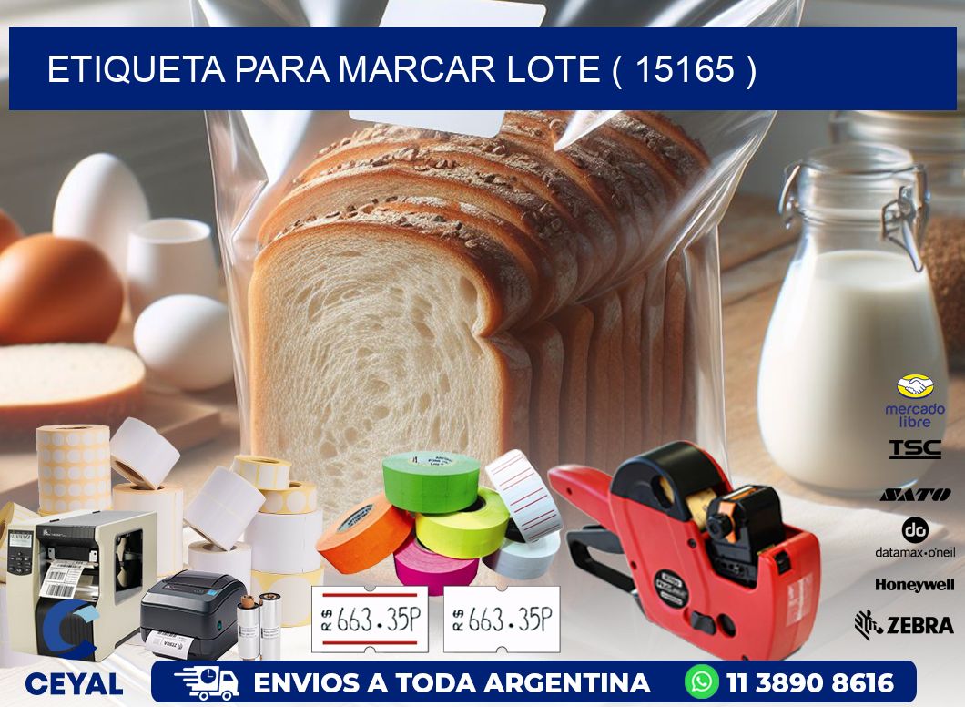 ETIQUETA PARA MARCAR LOTE ( 15165 )