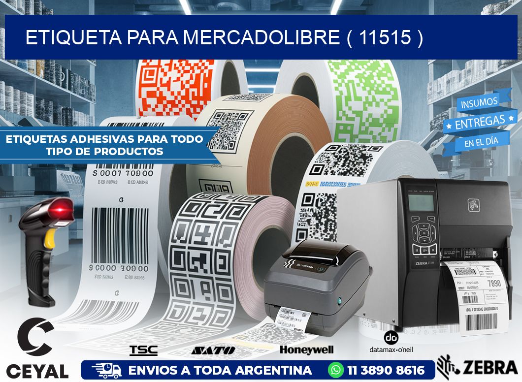 ETIQUETA PARA MERCADOLIBRE ( 11515 )