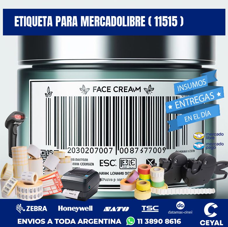 ETIQUETA PARA MERCADOLIBRE ( 11515 )