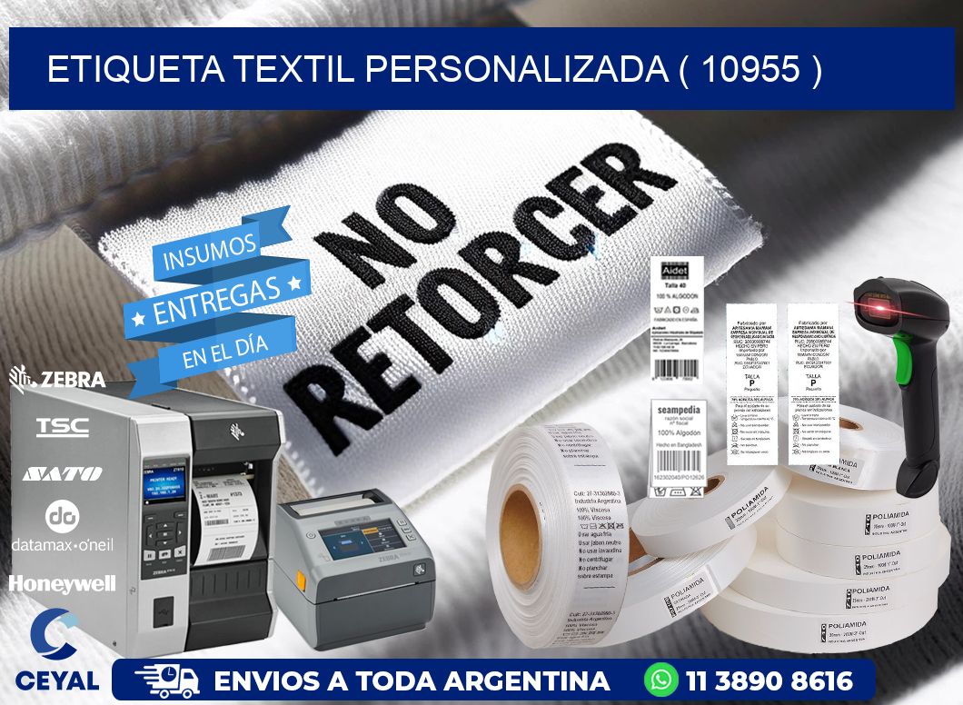 ETIQUETA TEXTIL PERSONALIZADA ( 10955 )