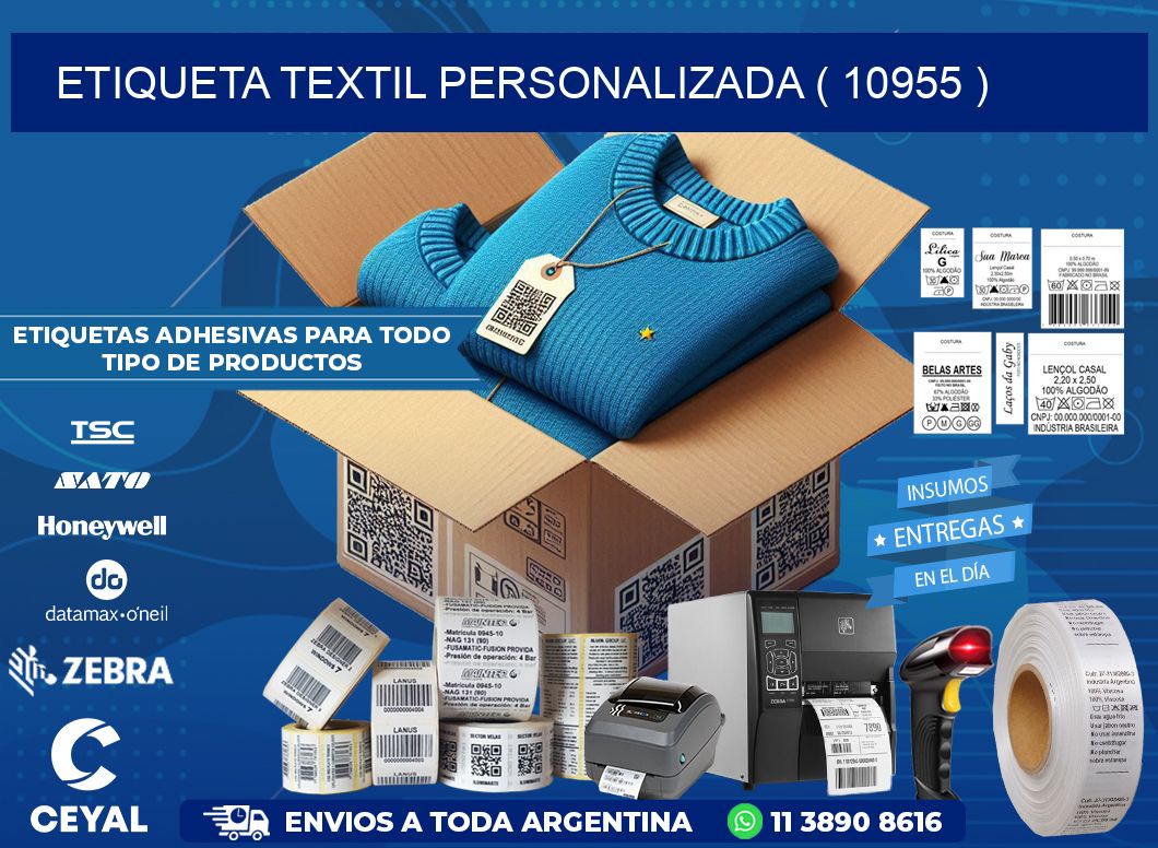 ETIQUETA TEXTIL PERSONALIZADA ( 10955 )