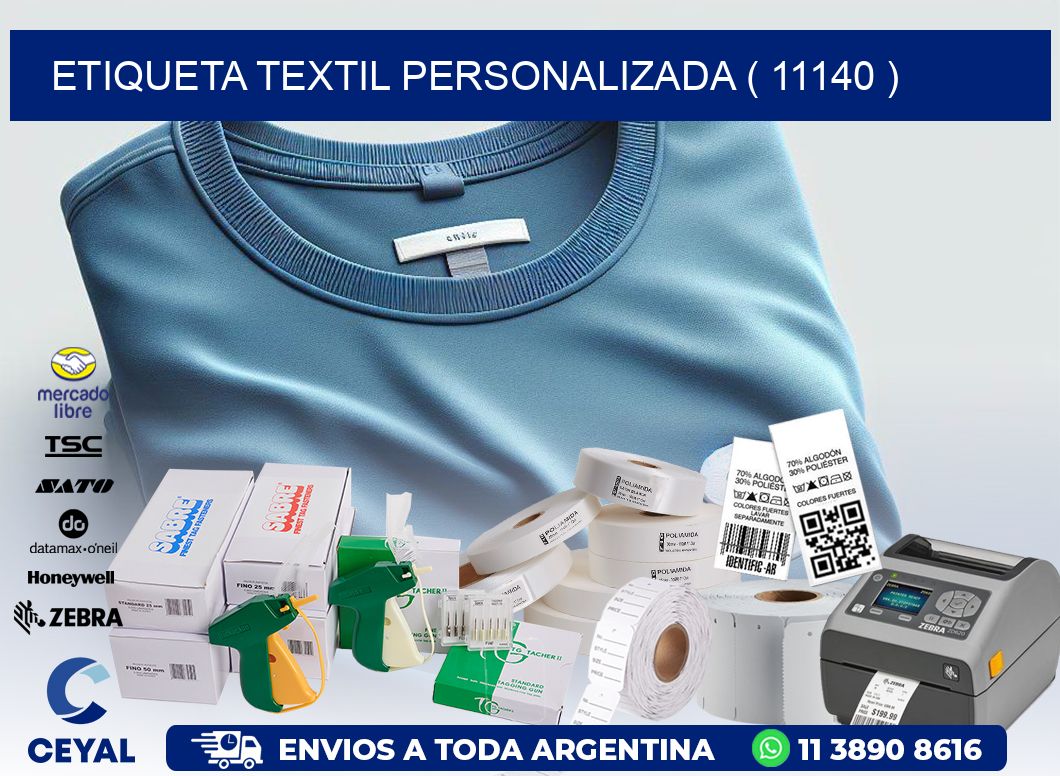 ETIQUETA TEXTIL PERSONALIZADA ( 11140 )