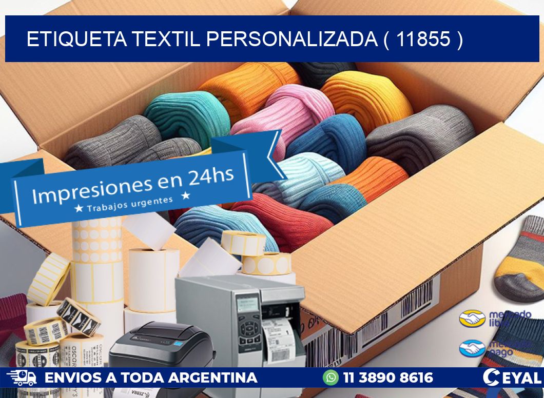 ETIQUETA TEXTIL PERSONALIZADA ( 11855 )