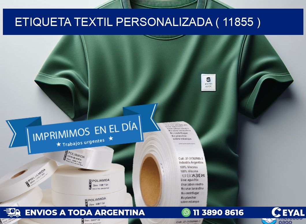 ETIQUETA TEXTIL PERSONALIZADA ( 11855 )