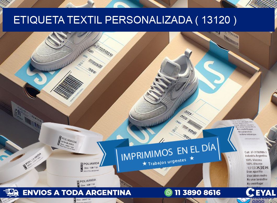 ETIQUETA TEXTIL PERSONALIZADA ( 13120 )