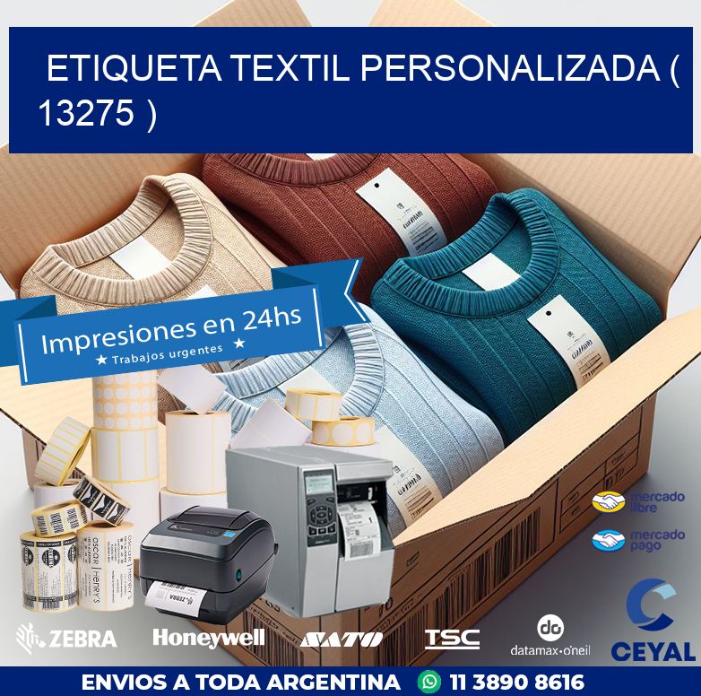 ETIQUETA TEXTIL PERSONALIZADA ( 13275 )