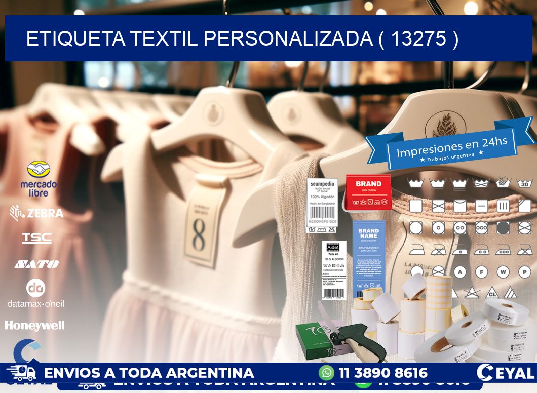 ETIQUETA TEXTIL PERSONALIZADA ( 13275 )