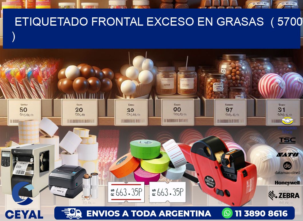 ETIQUETADO FRONTAL EXCESO EN GRASAS  ( 5700 )