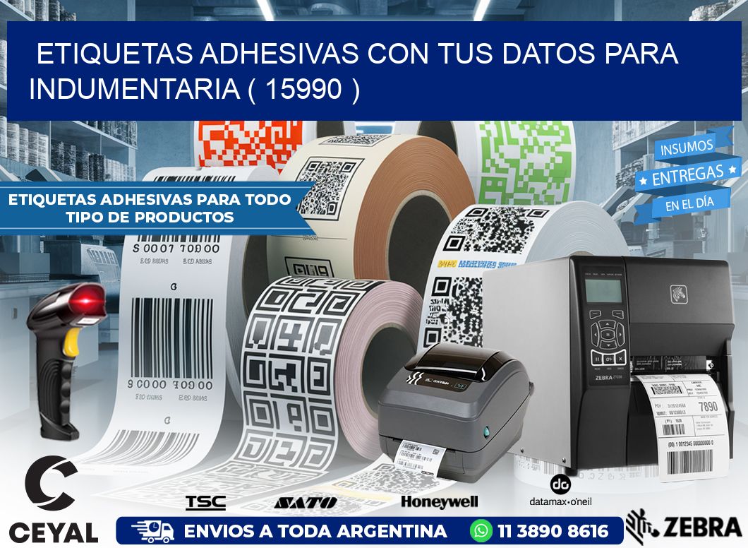 ETIQUETAS ADHESIVAS CON TUS DATOS PARA INDUMENTARIA ( 15990 )
