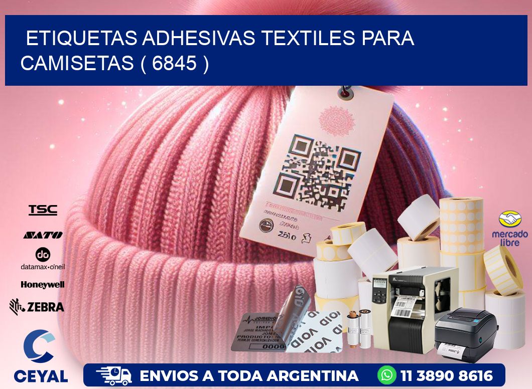 ETIQUETAS ADHESIVAS TEXTILES PARA CAMISETAS ( 6845 )