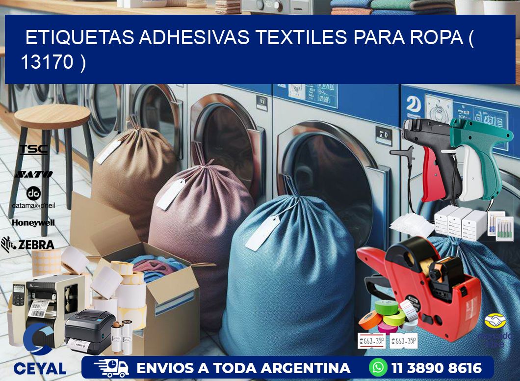 ETIQUETAS ADHESIVAS TEXTILES PARA ROPA ( 13170 )