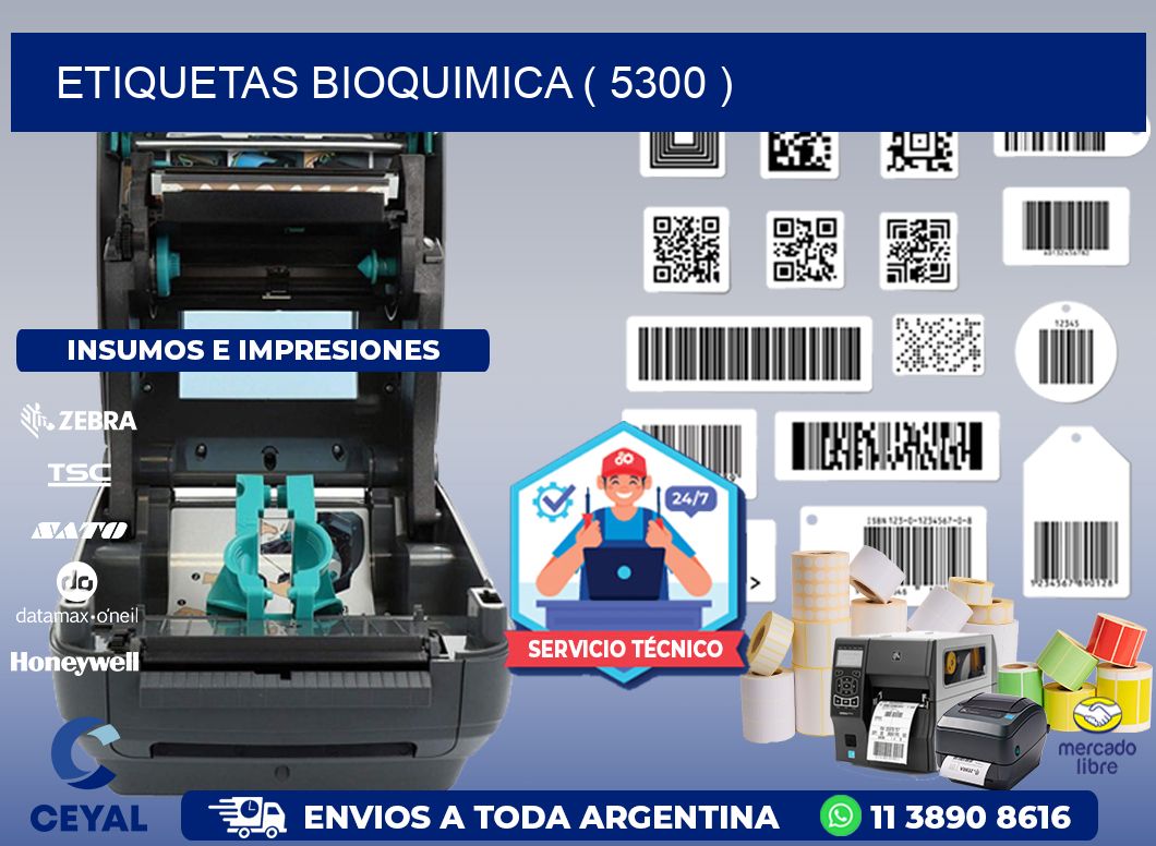 ETIQUETAS BIOQUIMICA ( 5300 )