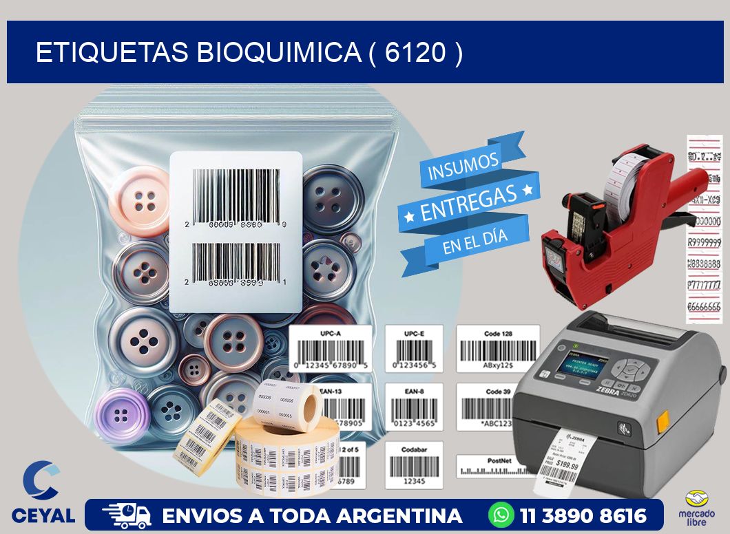 ETIQUETAS BIOQUIMICA ( 6120 )