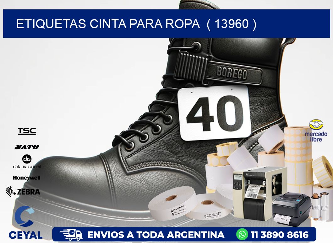 ETIQUETAS CINTA PARA ROPA  ( 13960 )