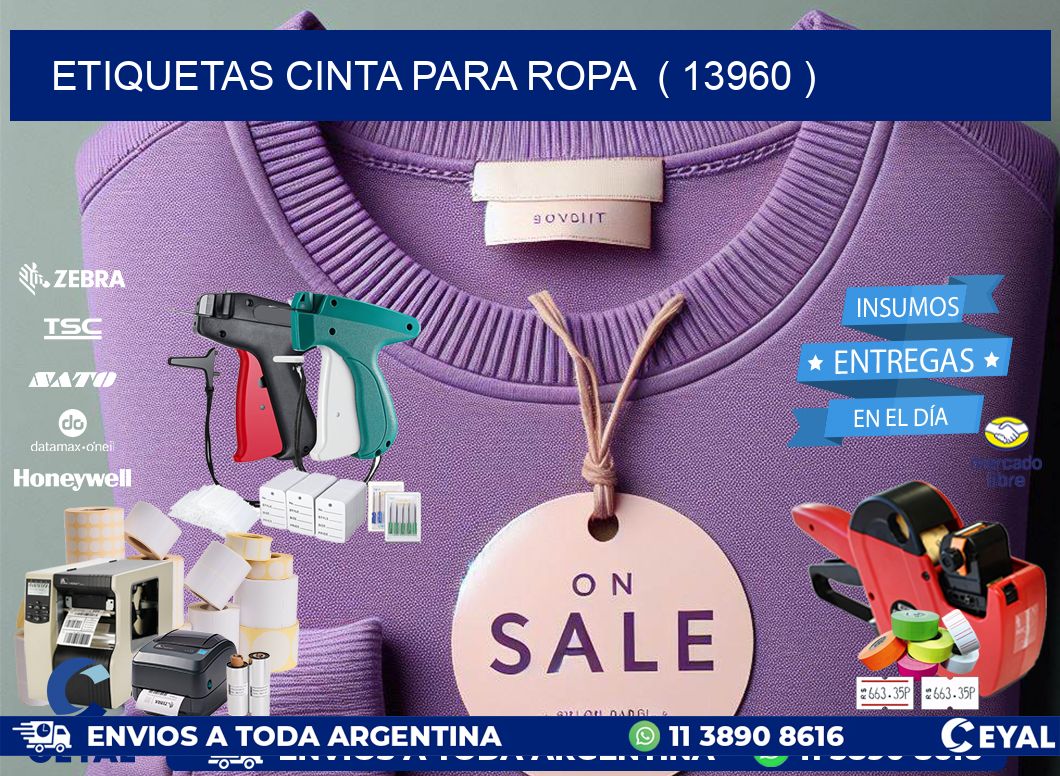 ETIQUETAS CINTA PARA ROPA  ( 13960 )