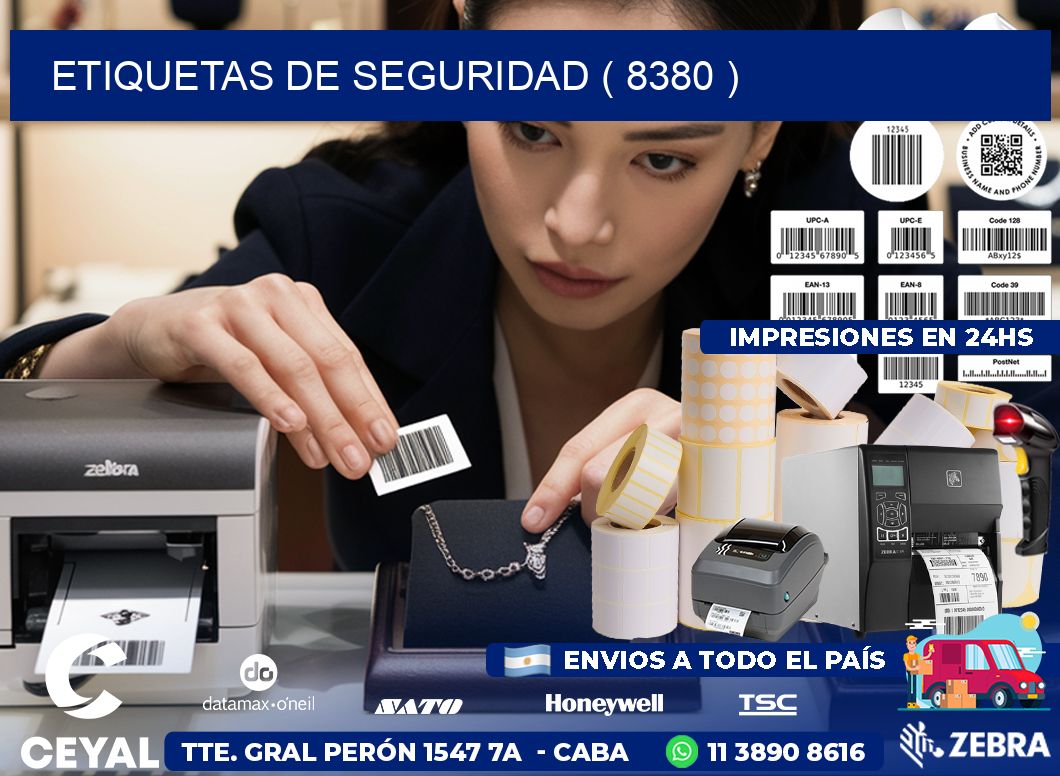 ETIQUETAS DE SEGURIDAD ( 8380 )