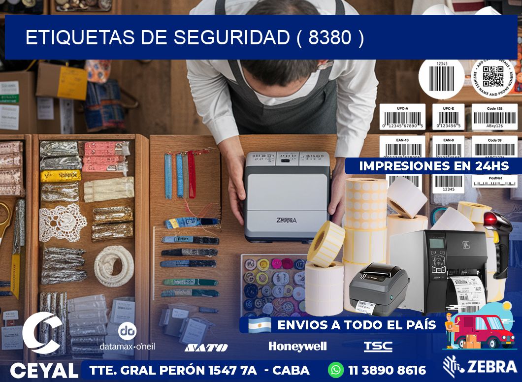 ETIQUETAS DE SEGURIDAD ( 8380 )