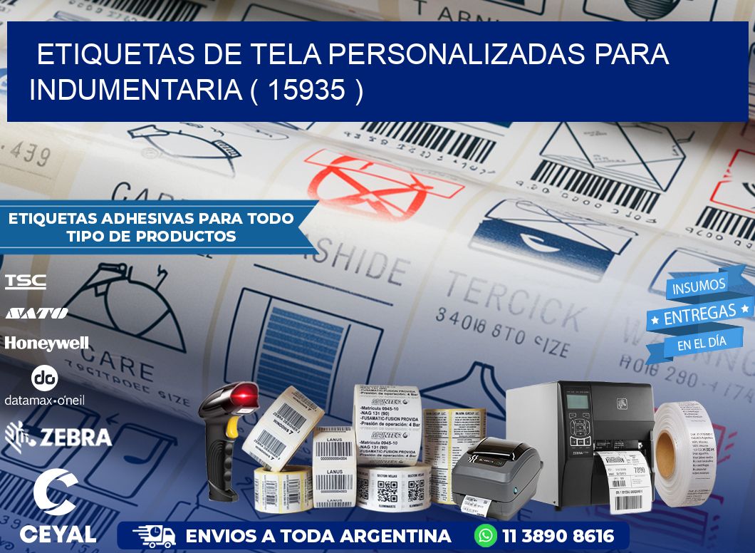 ETIQUETAS DE TELA PERSONALIZADAS PARA INDUMENTARIA ( 15935 )