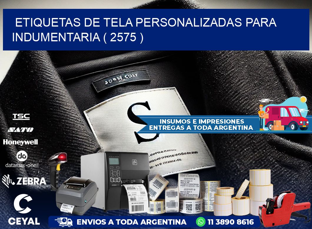 ETIQUETAS DE TELA PERSONALIZADAS PARA INDUMENTARIA ( 2575 )
