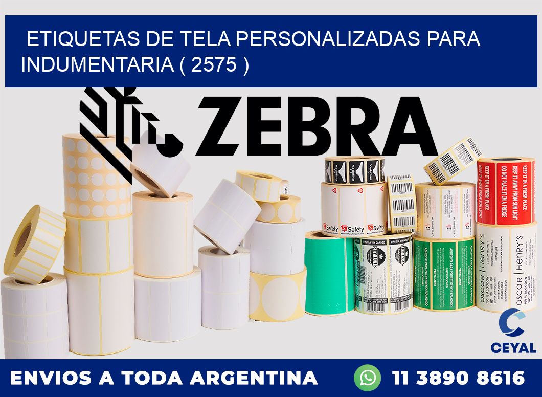 ETIQUETAS DE TELA PERSONALIZADAS PARA INDUMENTARIA ( 2575 )