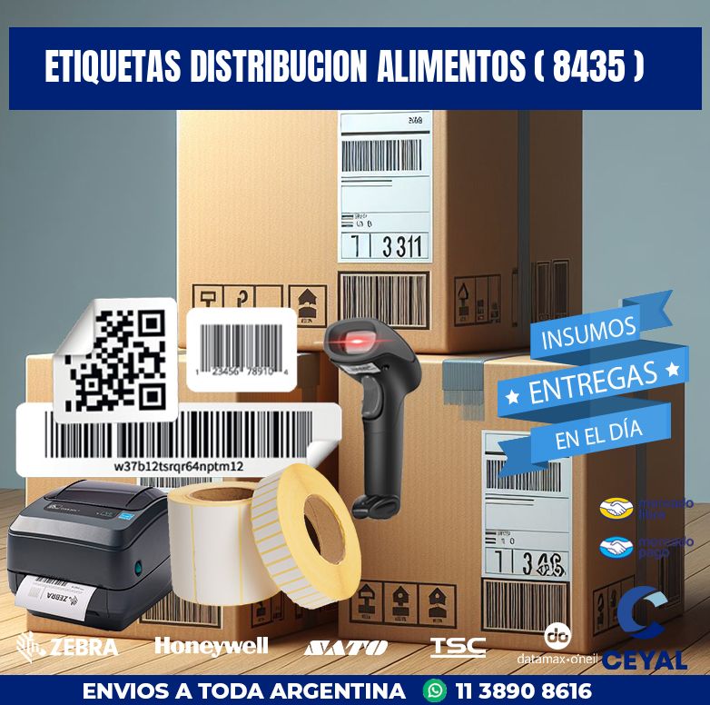 ETIQUETAS DISTRIBUCION ALIMENTOS ( 8435 )