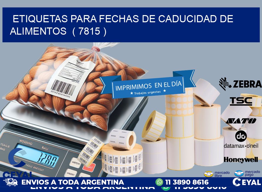 ETIQUETAS PARA FECHAS DE CADUCIDAD DE ALIMENTOS  ( 7815 )